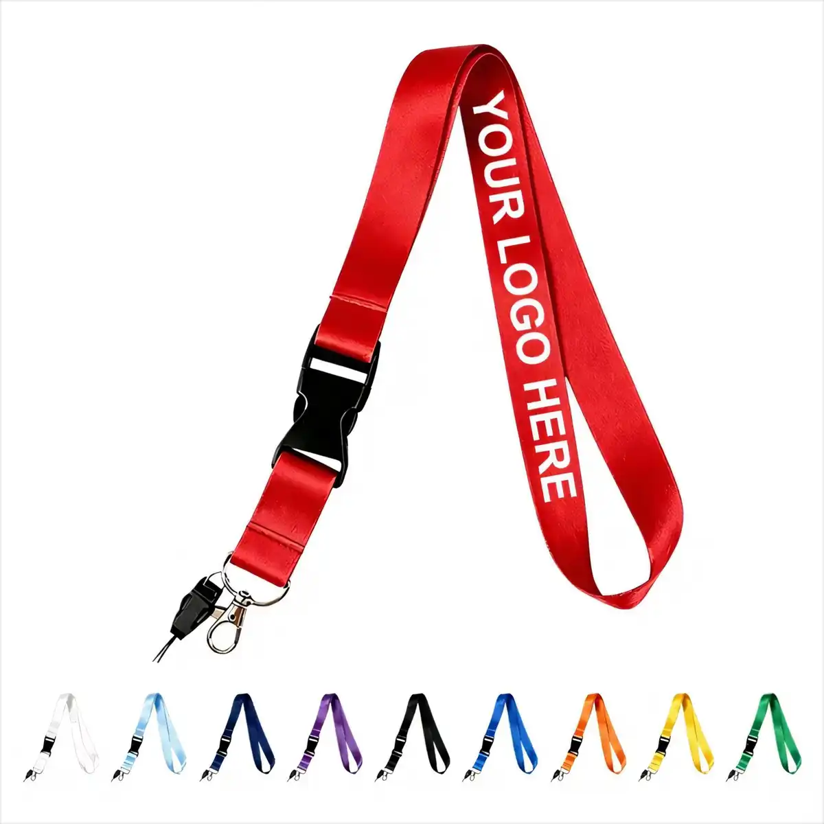 Polyester Breakaway Lanyard with Buckle product detail view