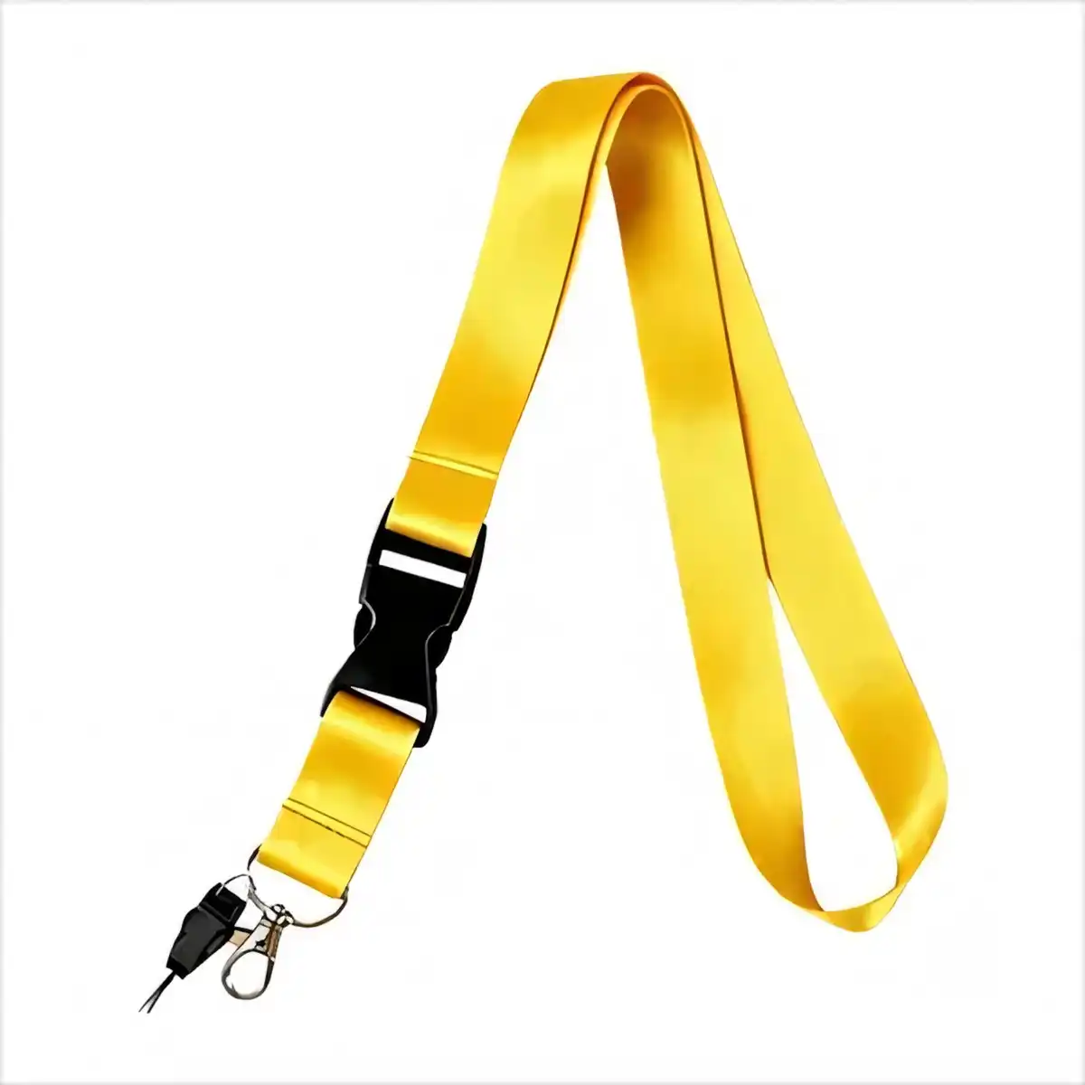 Polyester Breakaway Lanyard with Buckle product in use