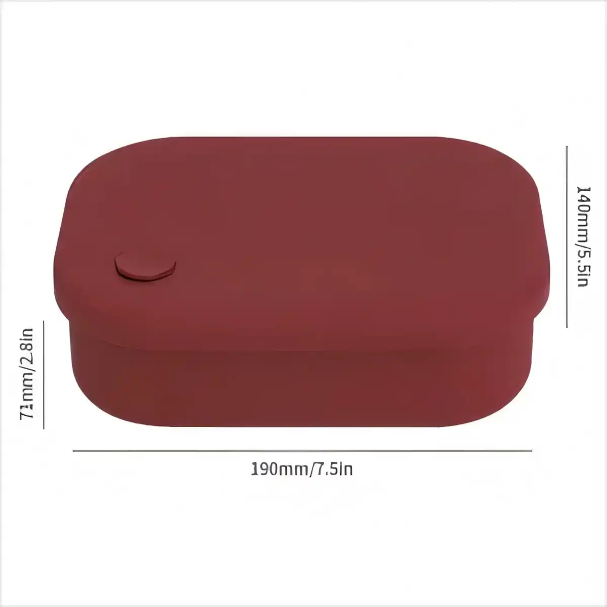 Portable Silicone Lunch Container product detail view