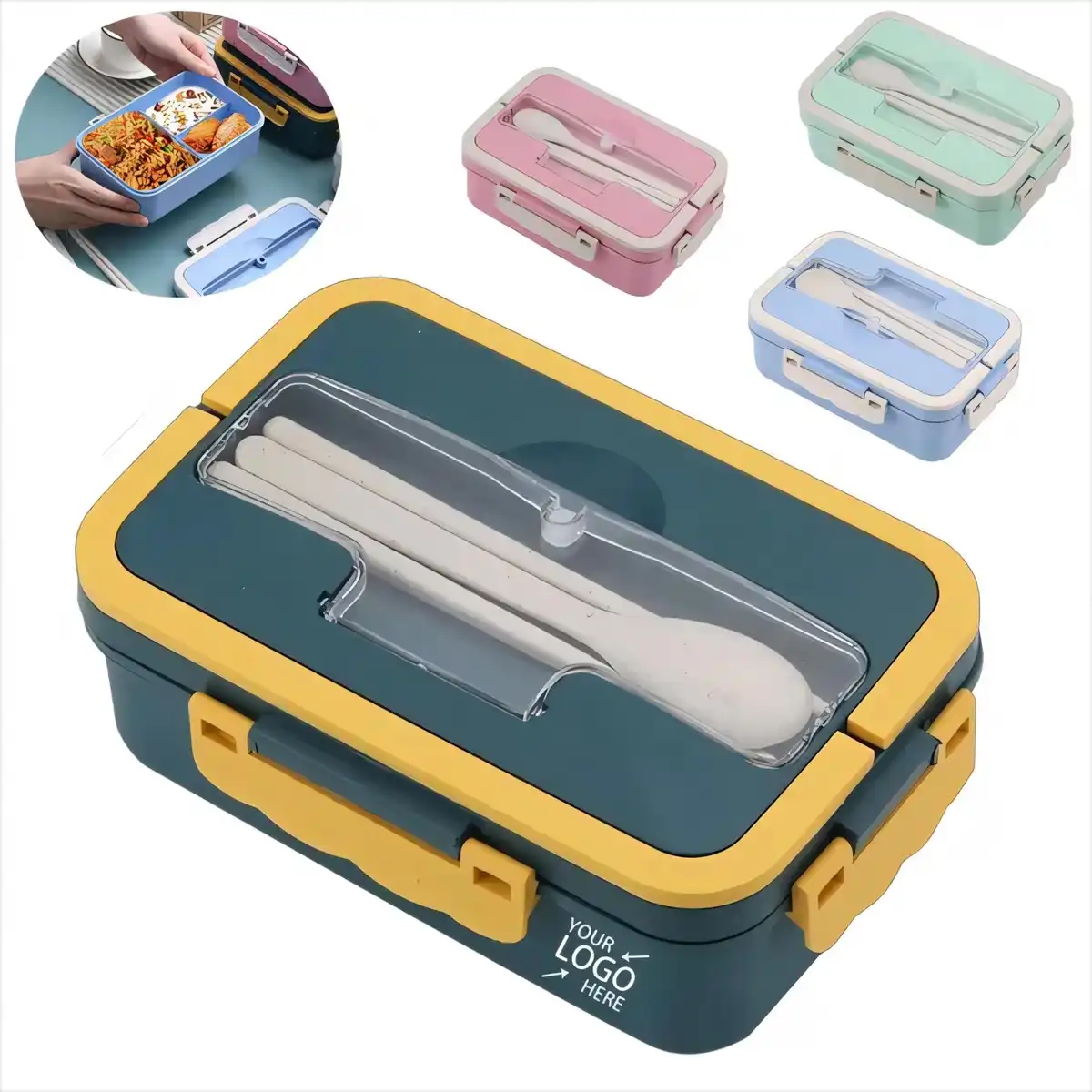 Eco Friendly Wheat Straw Bento Set