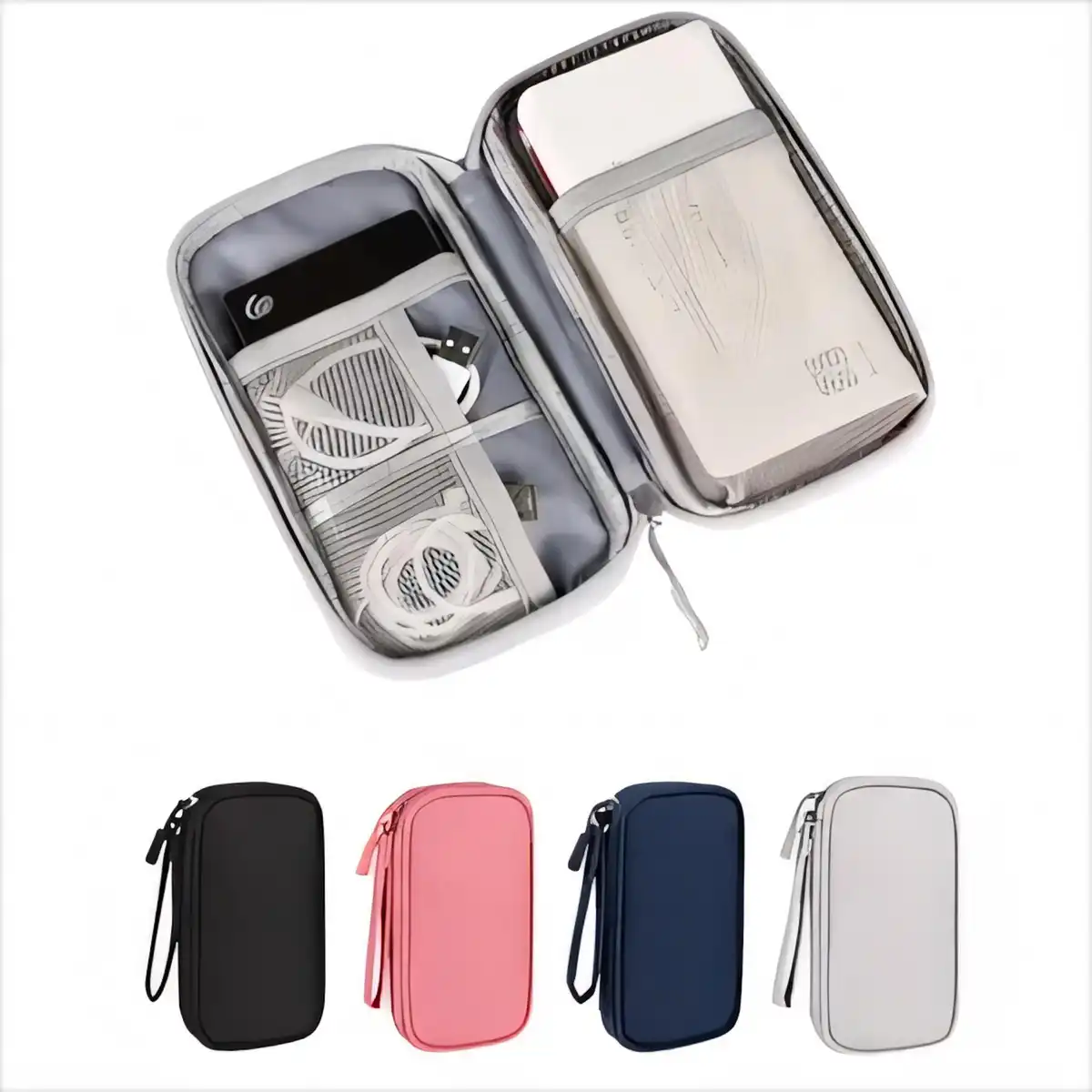 Travel Cable Organizer Pouch product detail view