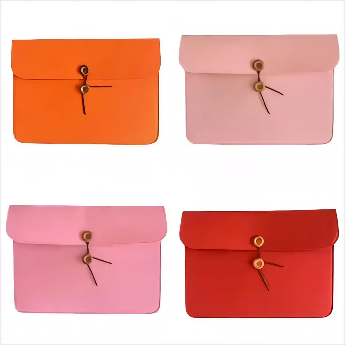 Felt Document Bag A4 Leather Tie alternate product angle