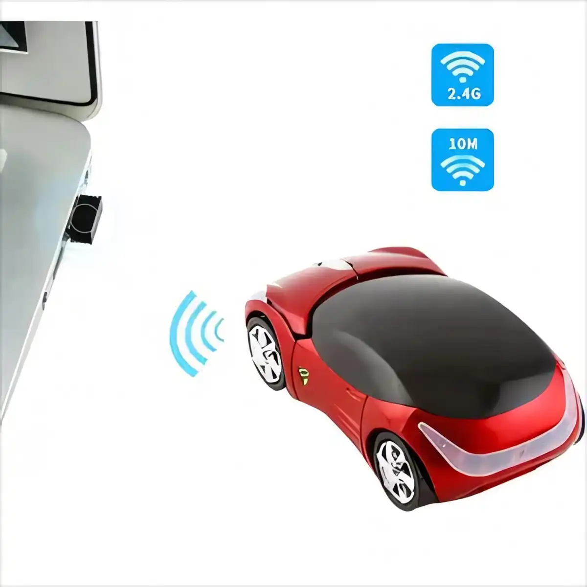 LED Sports Car Wireless Mouse product detail view