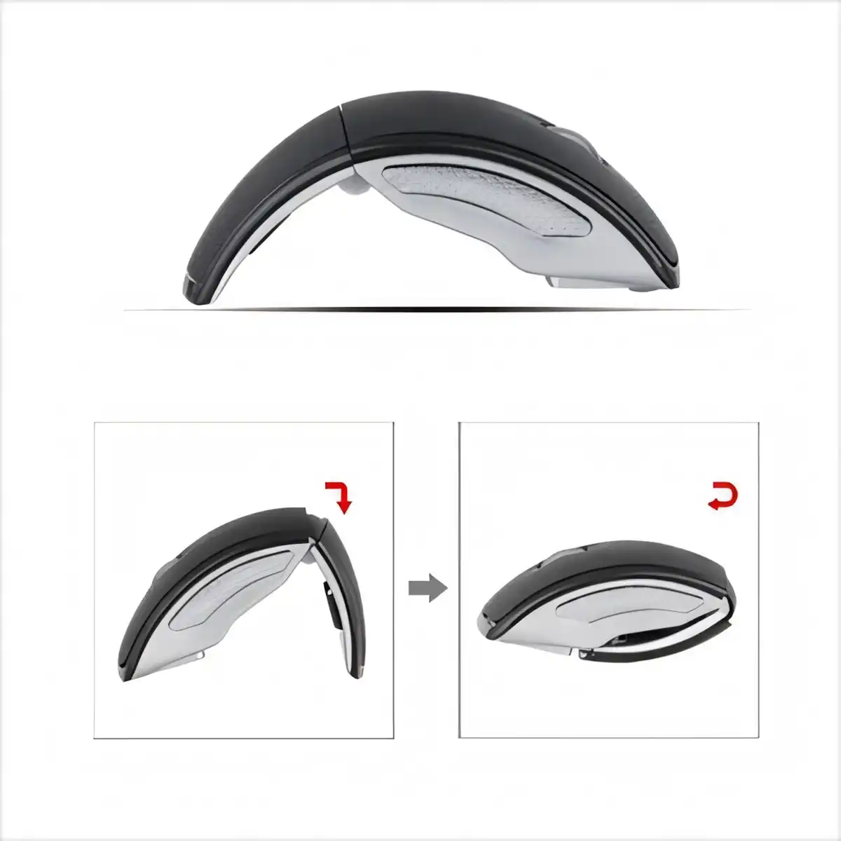 Ergonomic Foldable Wireless Optical Mouse product detail view