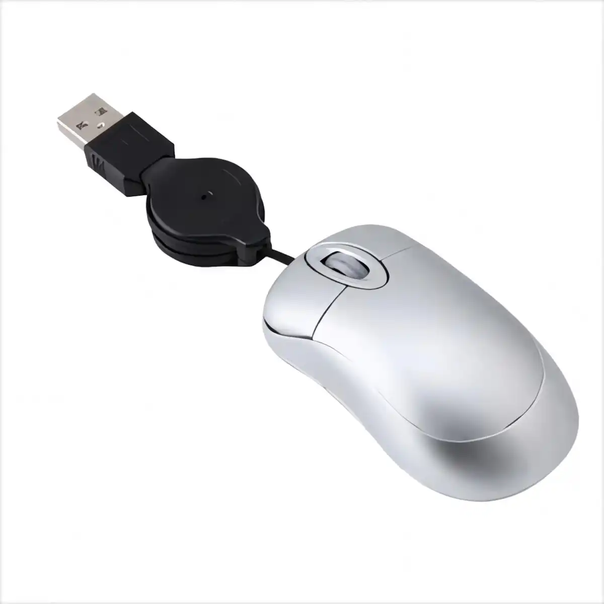 Compact Retractable USB Optical Mouse alternate product angle