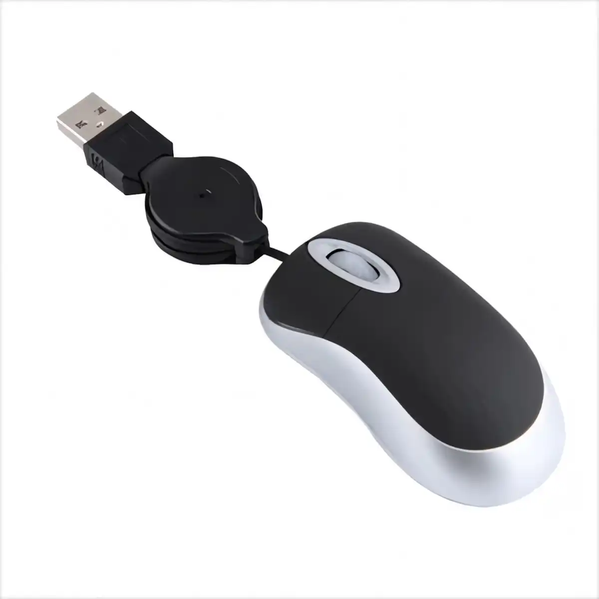 Compact Retractable USB Optical Mouse product close-up