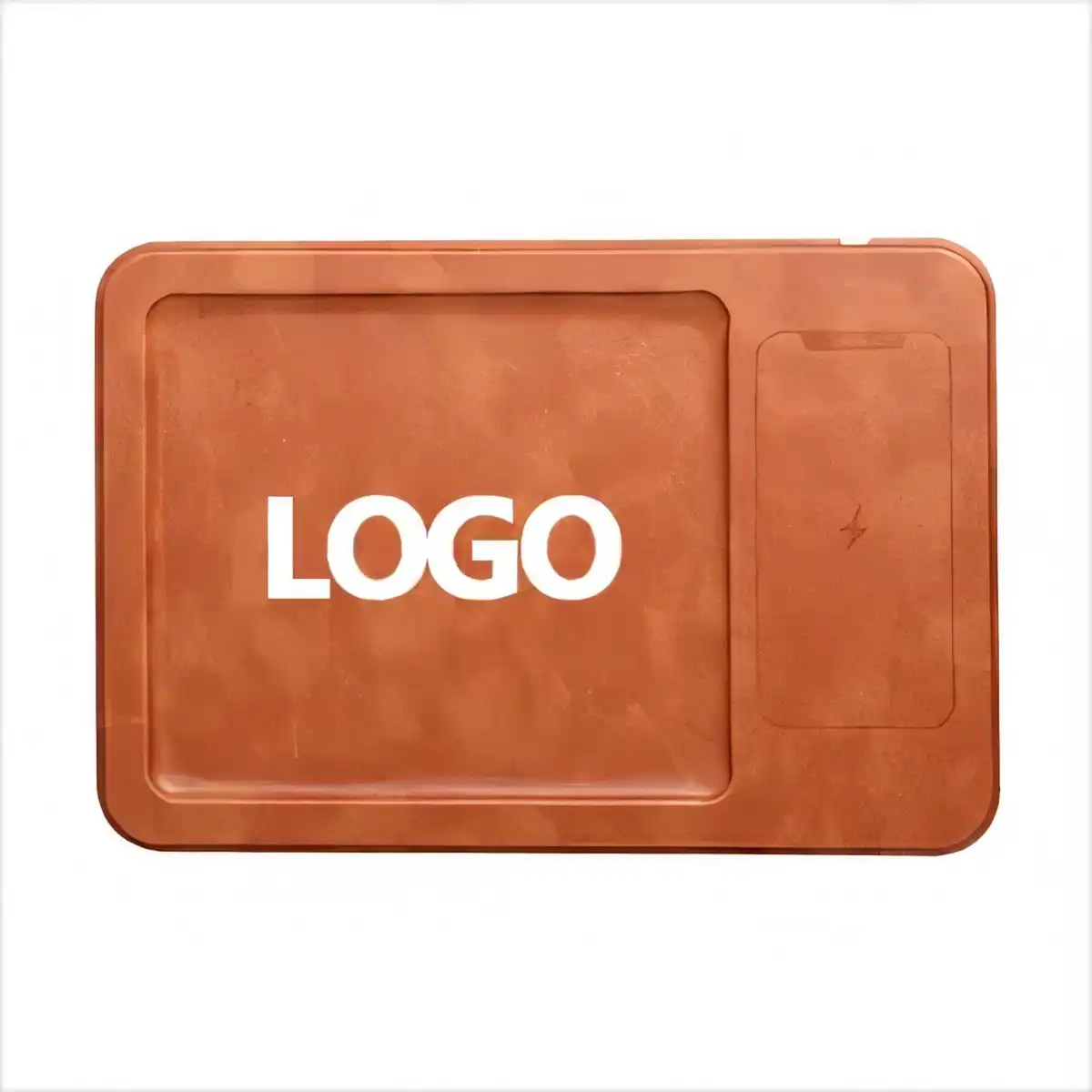 Leather Wireless Charging Desk Mat product close-up