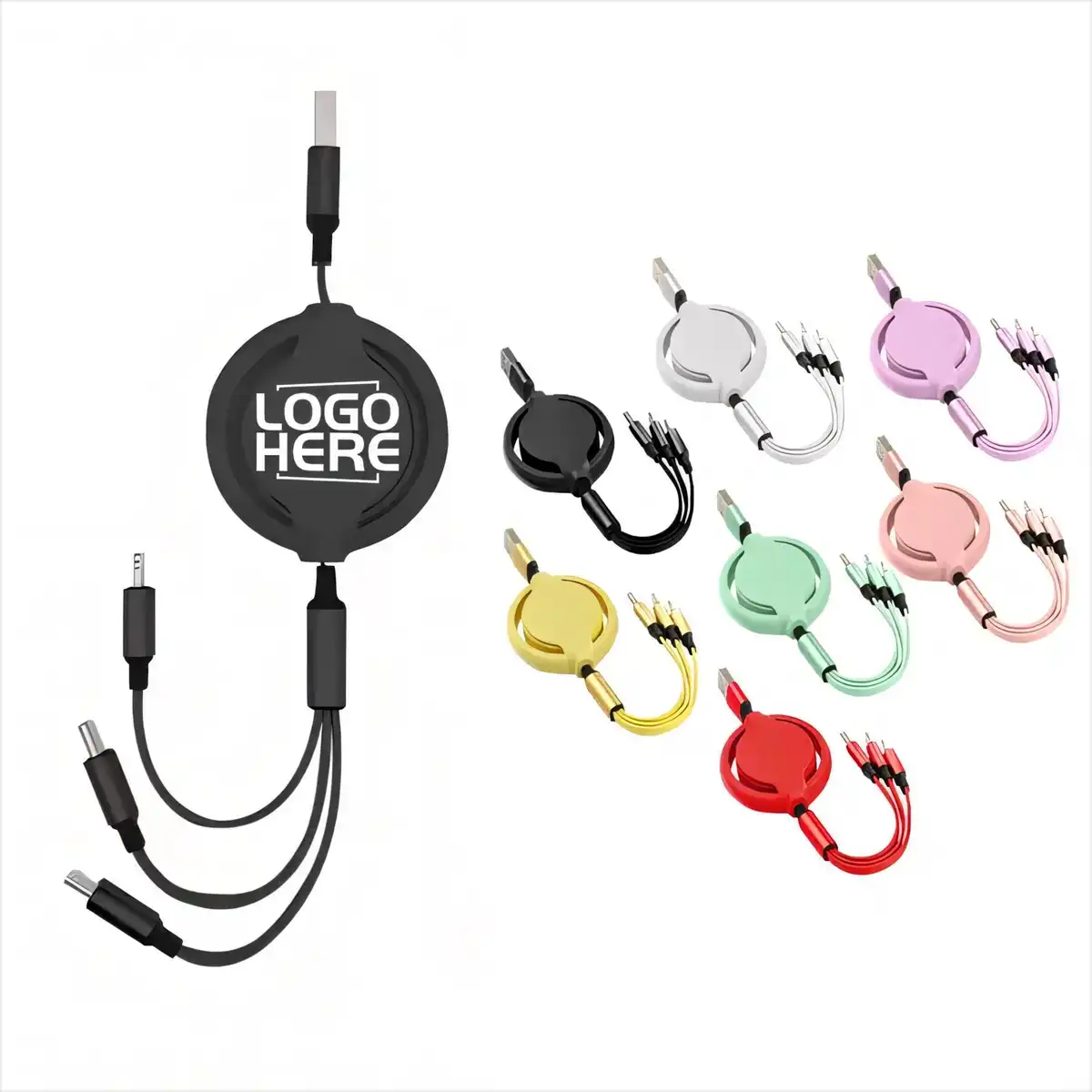 Retractable 3-in-1 Charging Cable