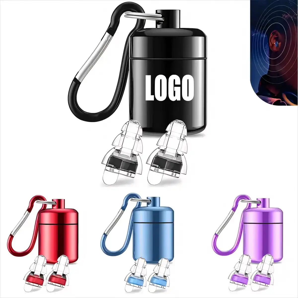 HiFi Earplugs Aluminum Carry Case