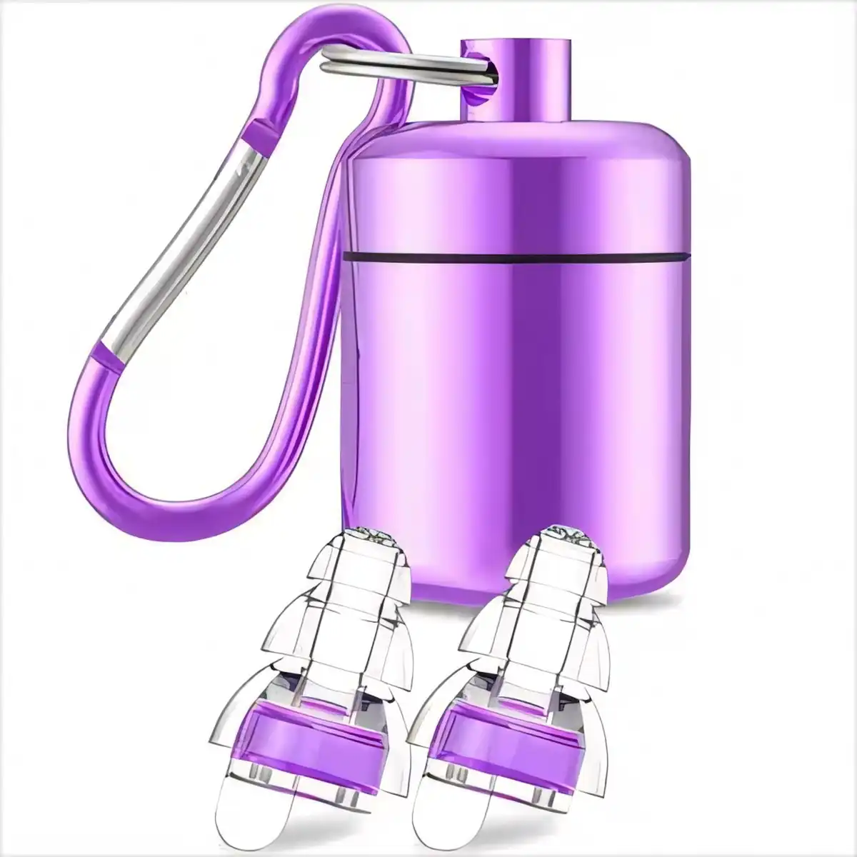 HiFi Earplugs Aluminum Carry Case product close-up