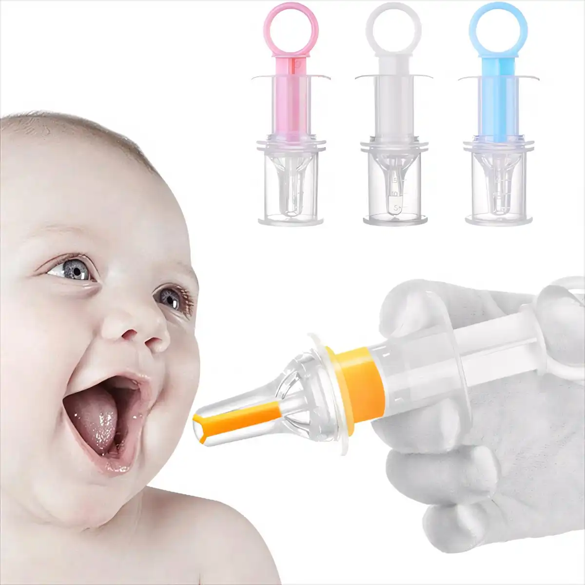 Infant Oral Syringe with Silicone Tip