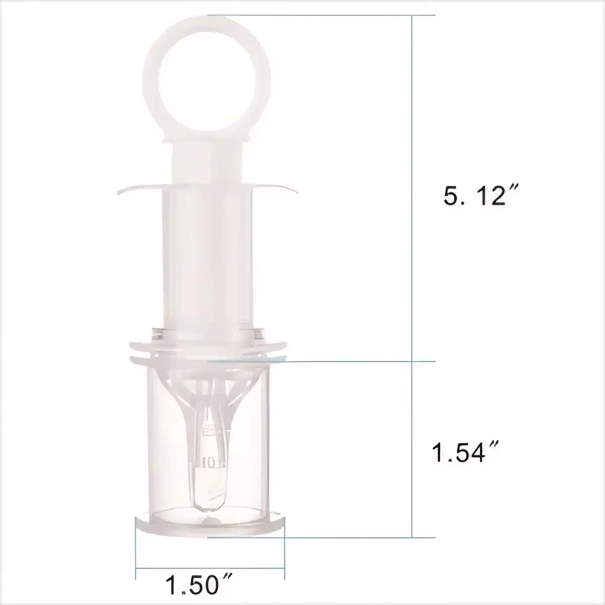 Infant Oral Syringe with Silicone Tip product detail view