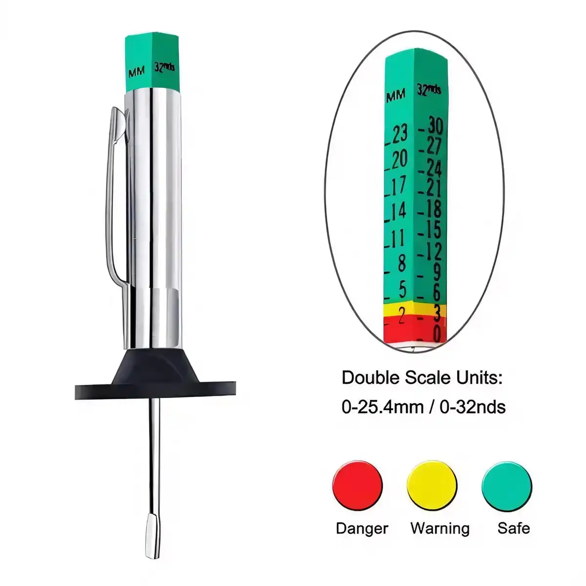 Durable Plastic Tire Depth Checker