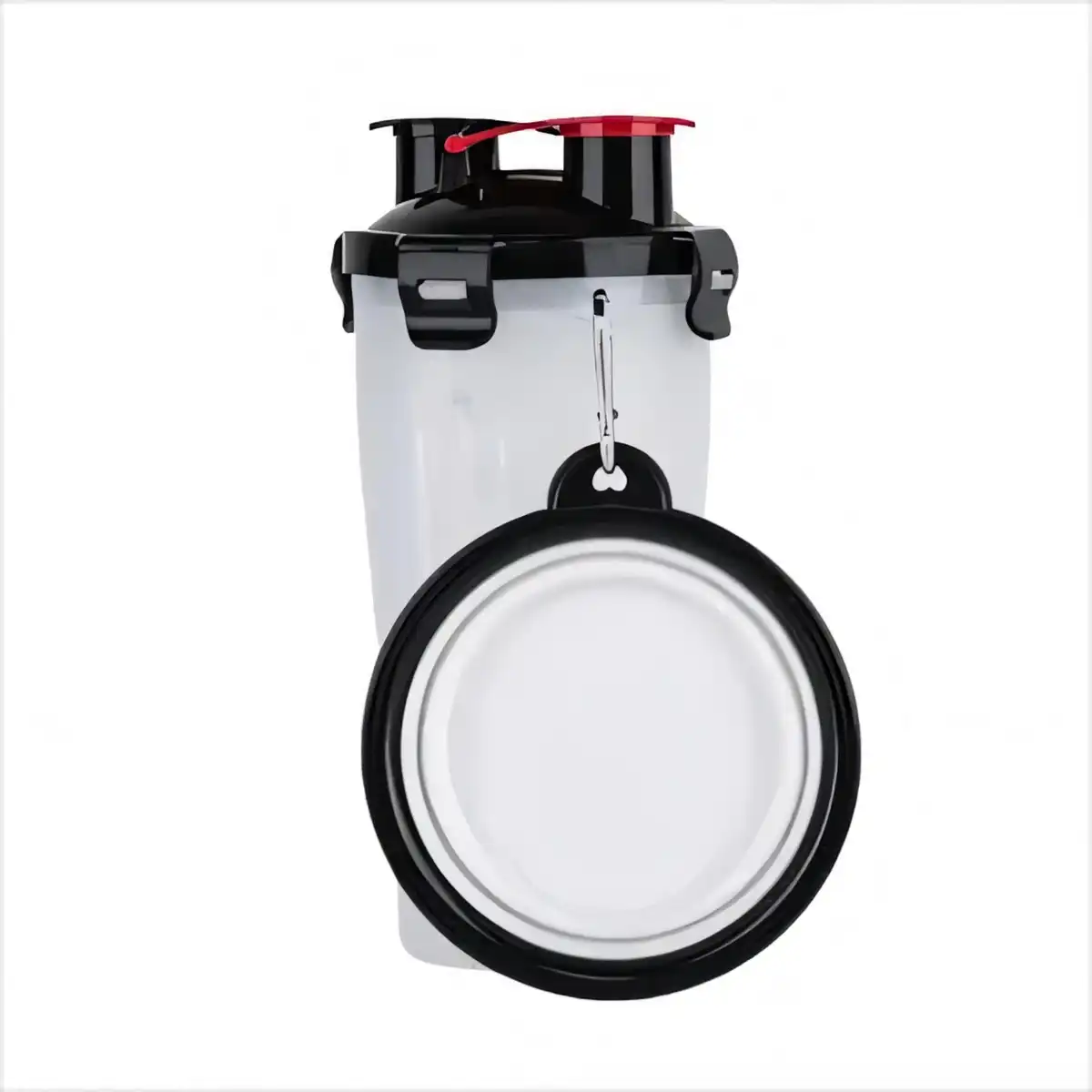 2-in-1 Pet Water Bottle product with accessories