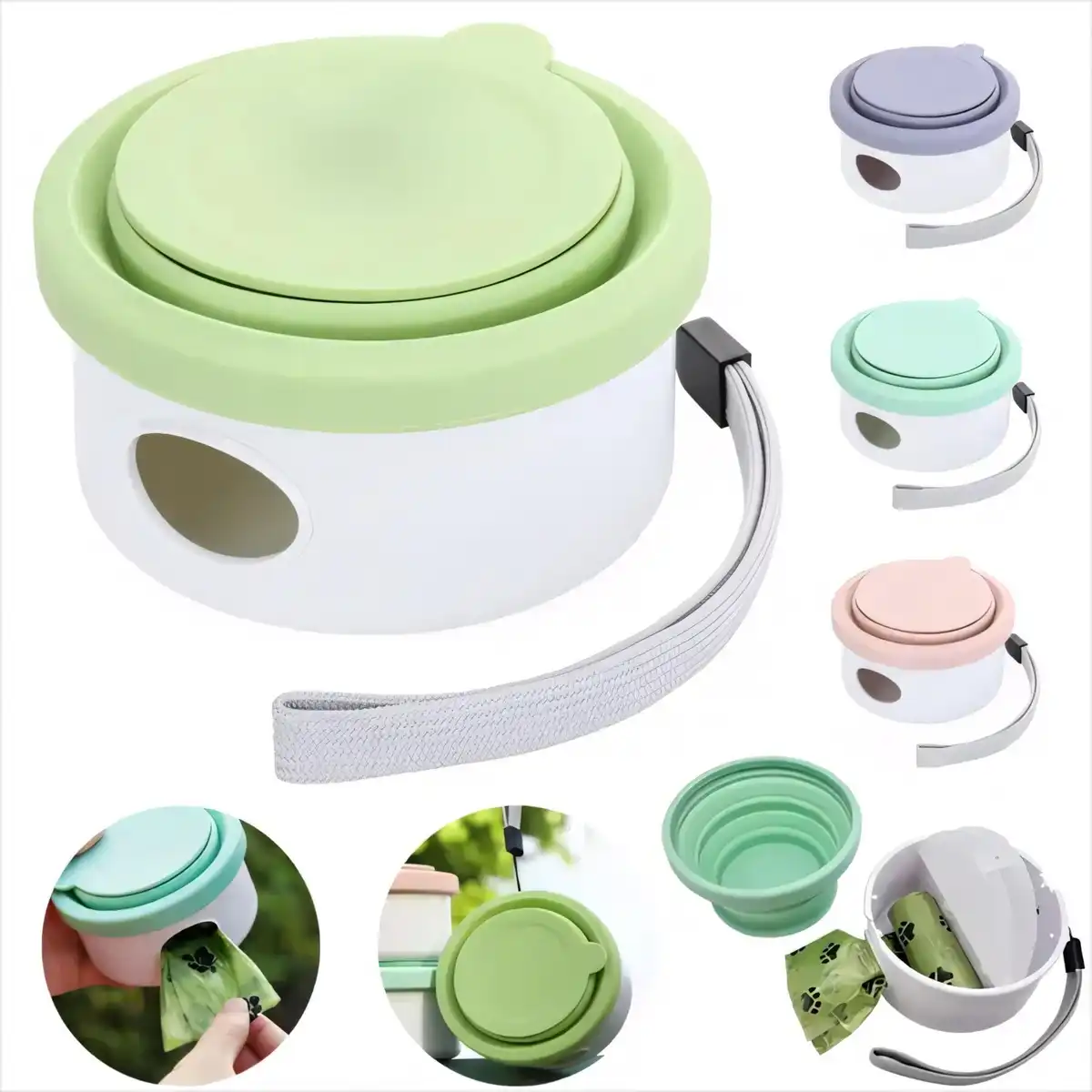 Portable Silicone Dog Bowl Kit