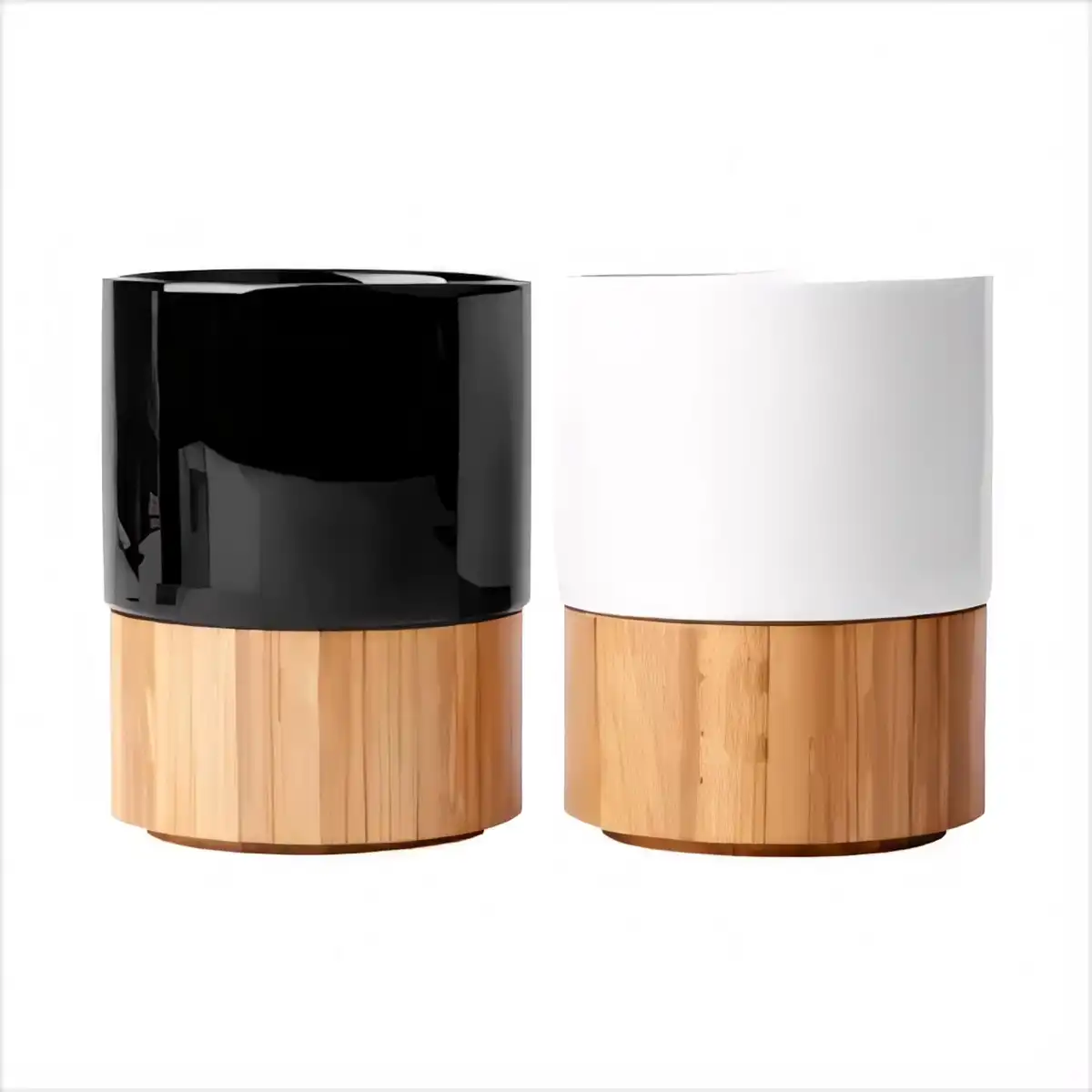 10oz Ceramic Mug Bamboo Base alternate product angle