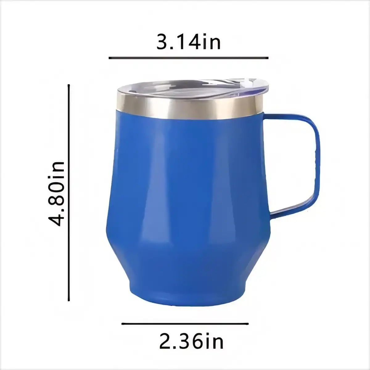 Double Wall Steel Travel Mug 12oz product detail view
