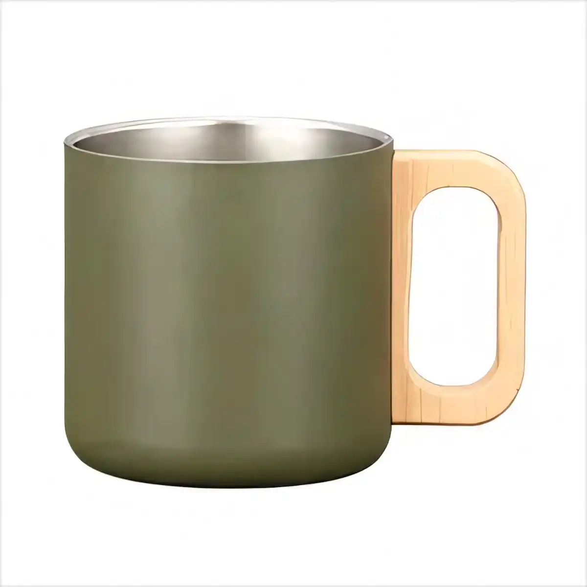 Double Wall Steel Travel Mug product close-up