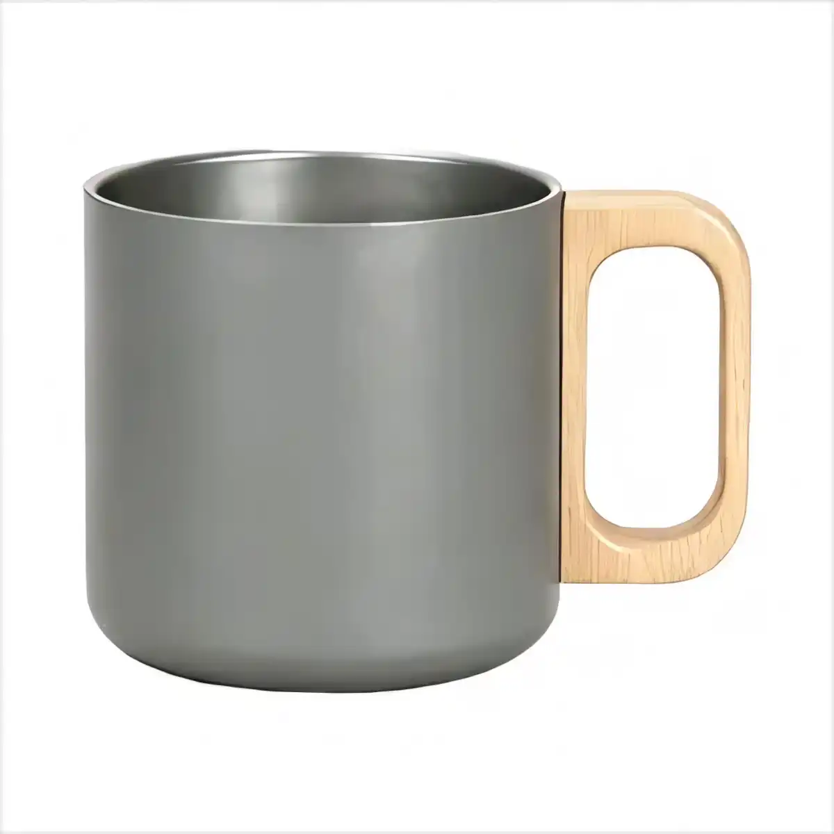Double Wall Steel Travel Mug custom logo imprint view
