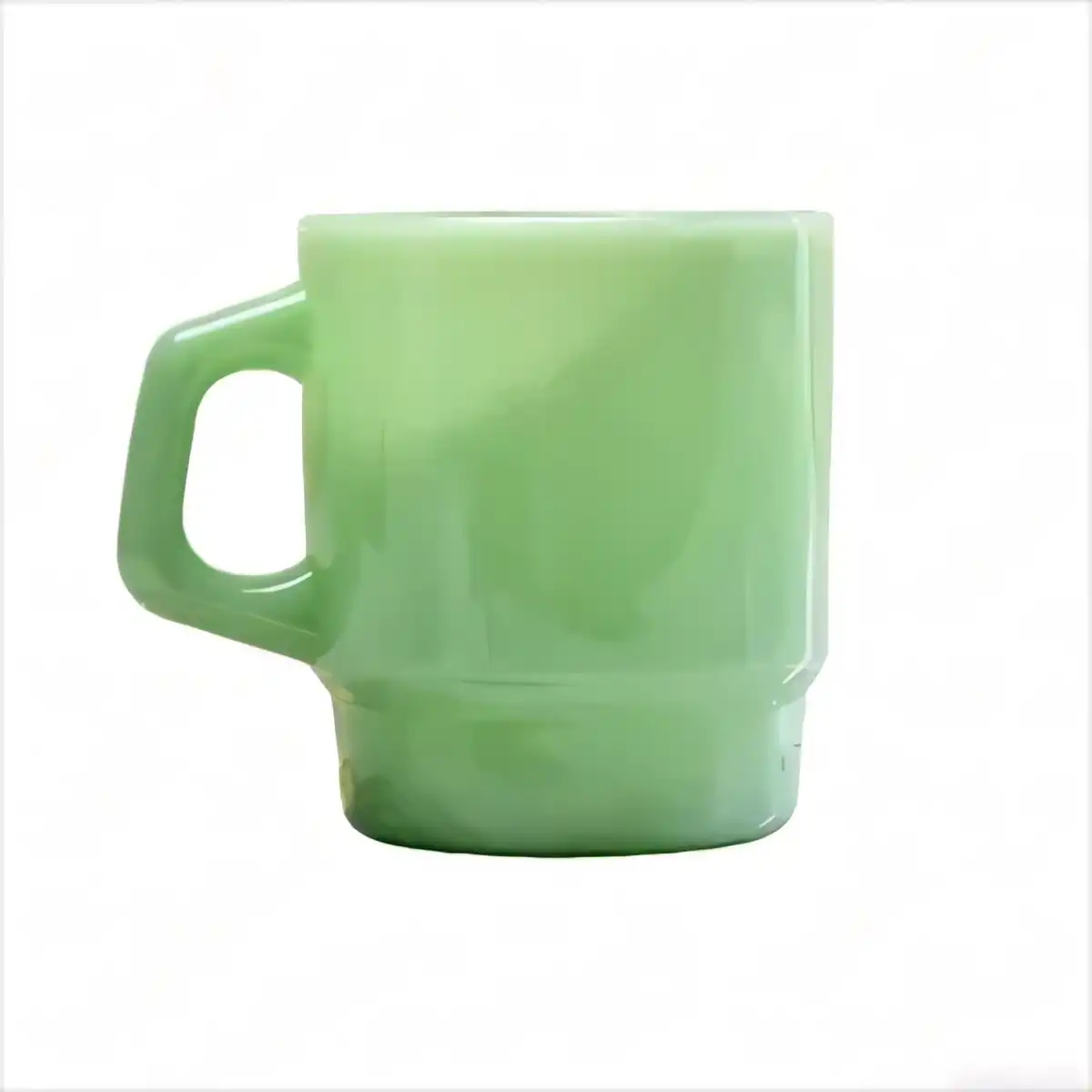 Stackable Milk Glass Coffee Mug additional product view