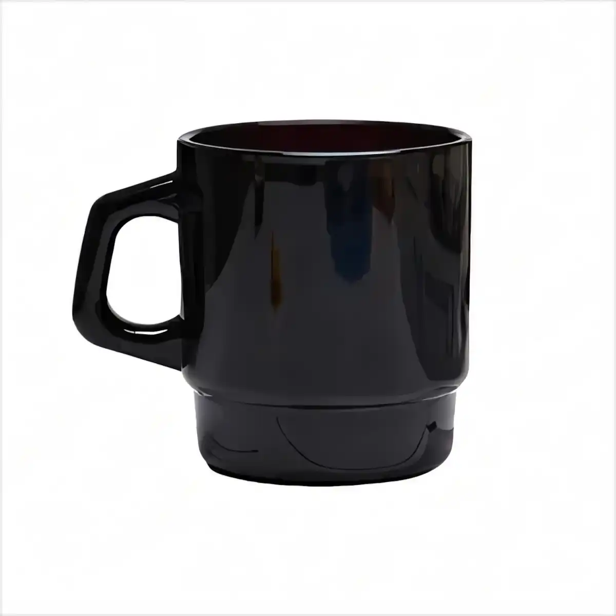 Stackable Milk Glass Coffee Mug product with accessories