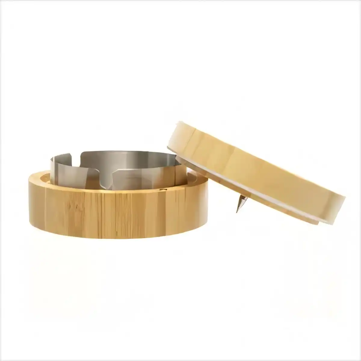 Eco Bamboo Ashtray with Scraper alternate product angle