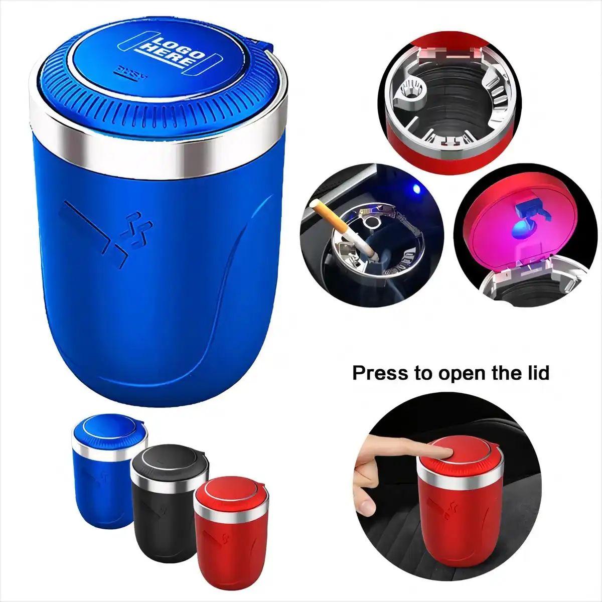 LED Sealed Car Ashtray