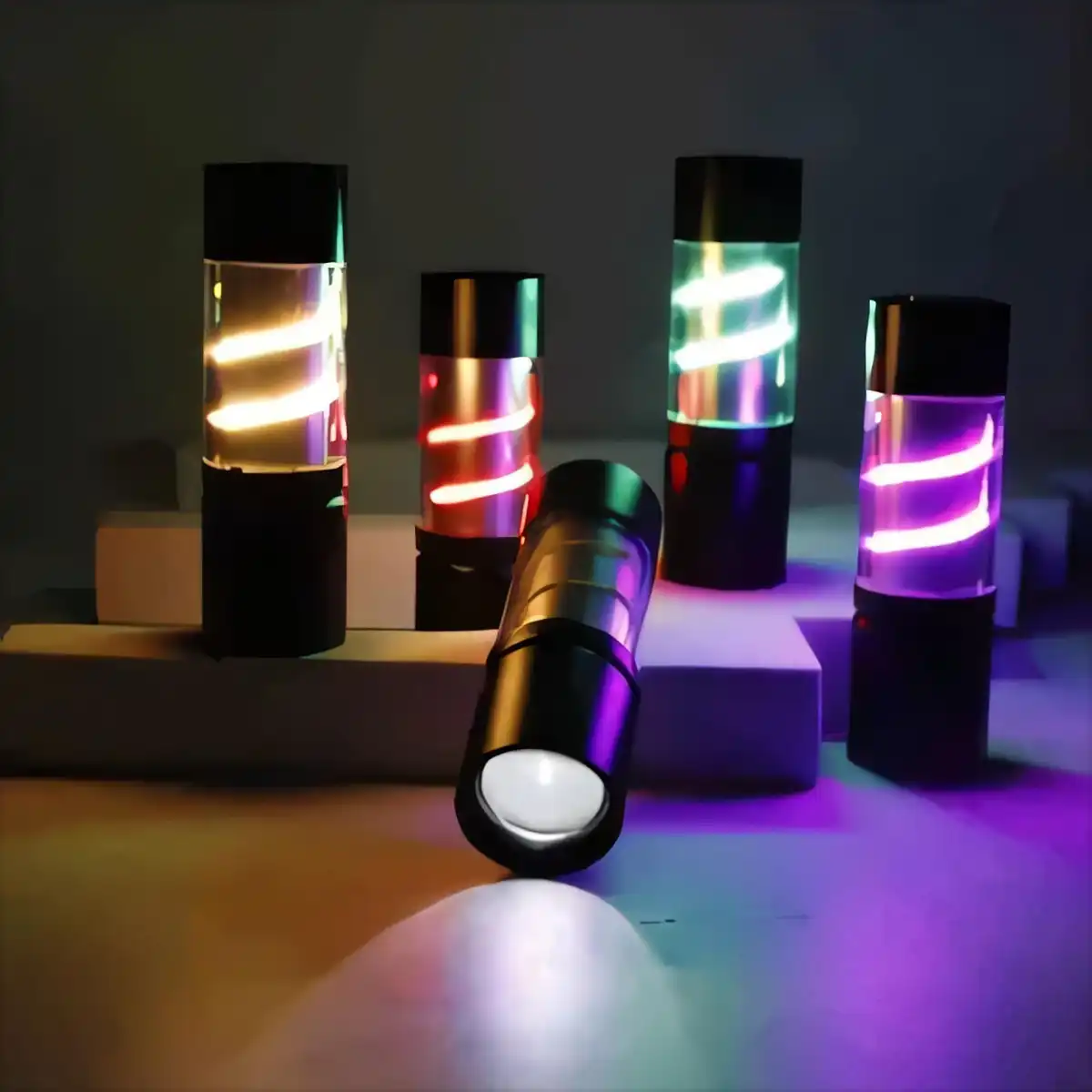 Compact Aluminum LED Flashlight alternate product angle