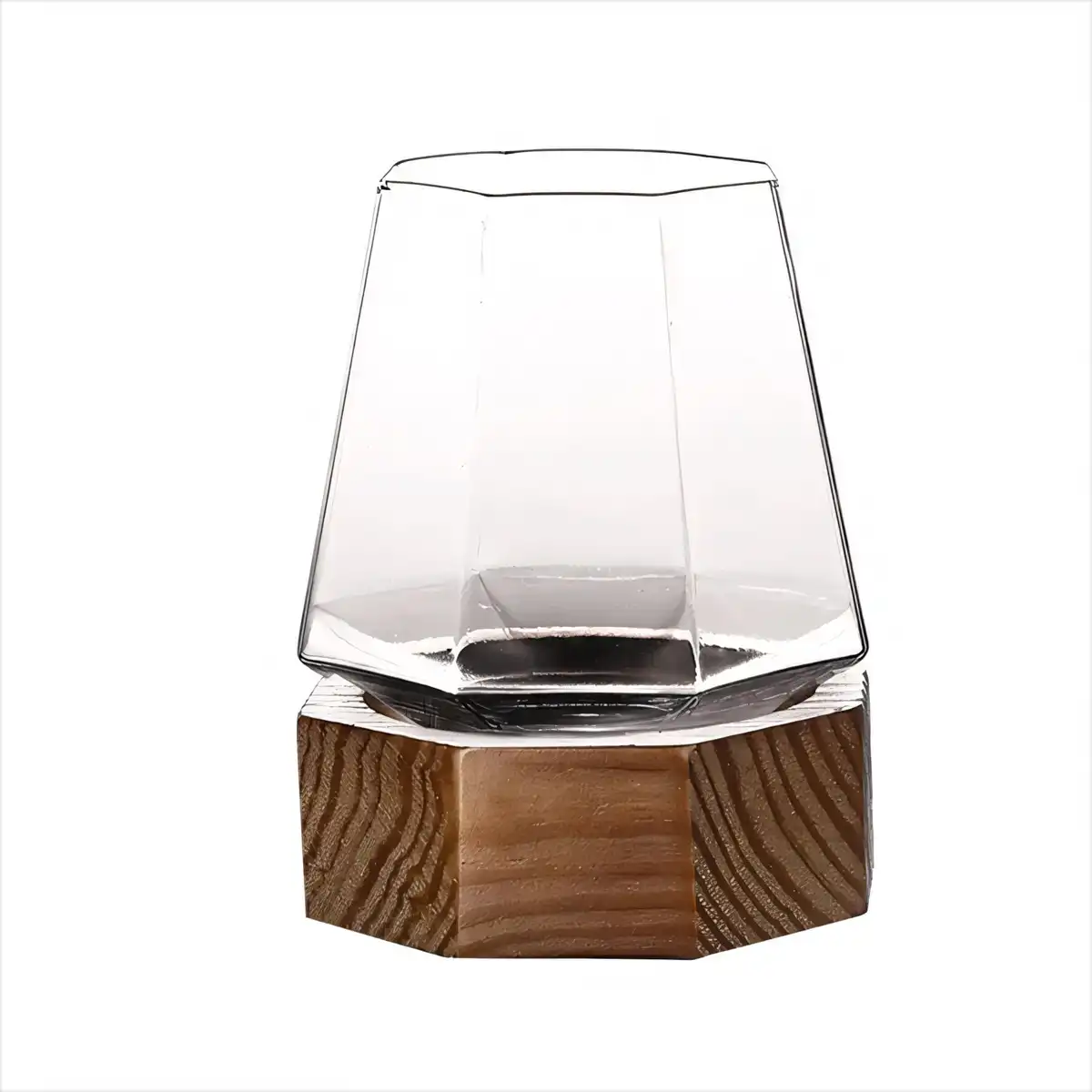 Diamond Cut Crystal Cocktail Glasses