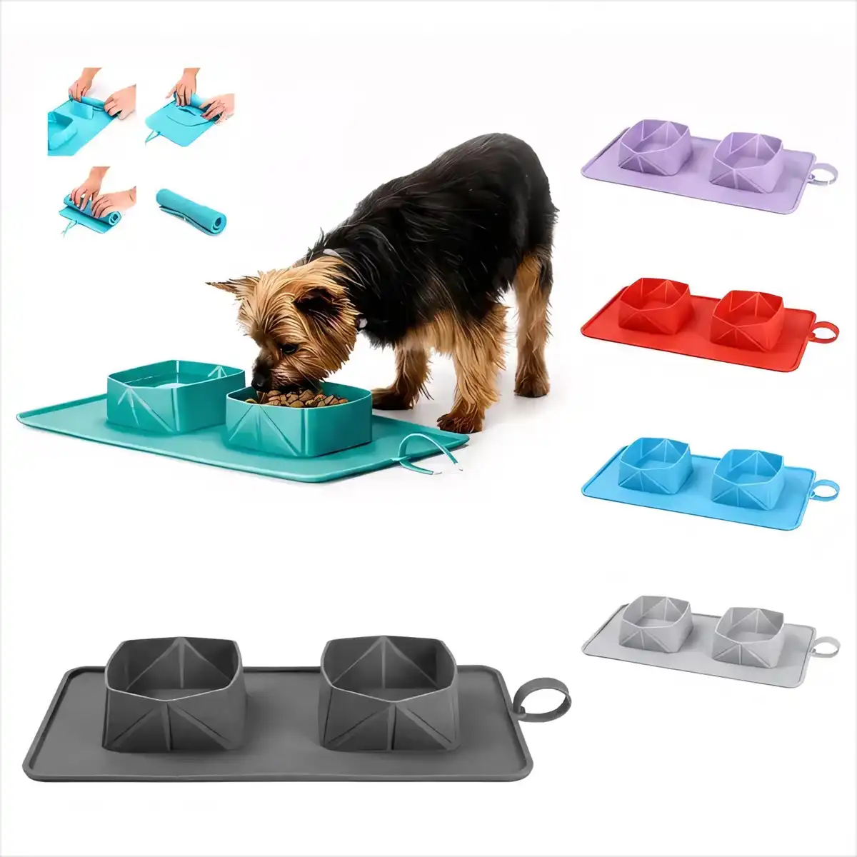 Portable Folding Silicone Pet Bowls