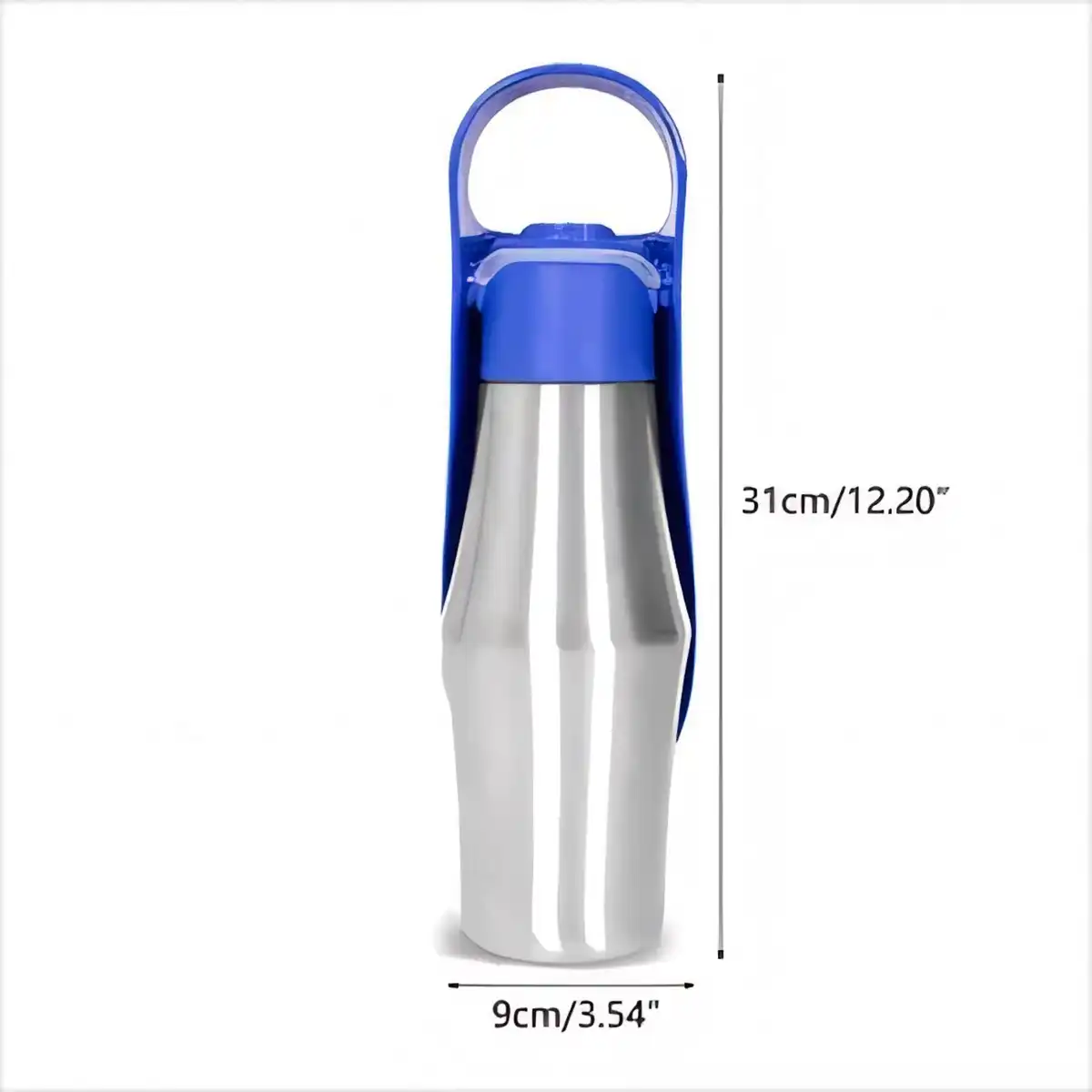 Stainless Dog Bottle with Bowl alternate product angle