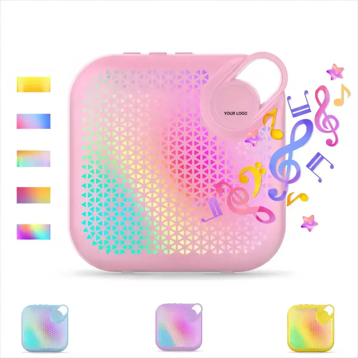 Portable Bluetooth Speaker with Color Lights