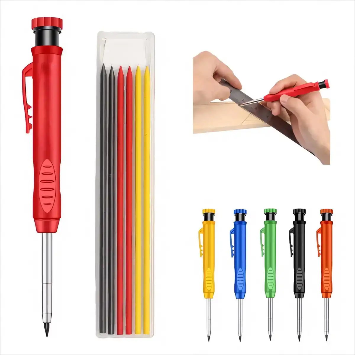Long Nose Carpenter Pencil Solid