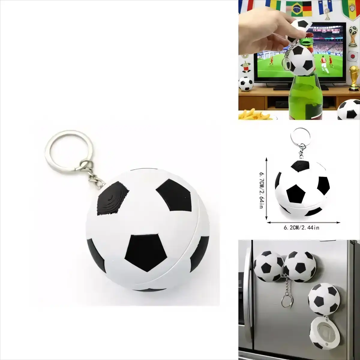 Sports Ball Bottle Opener Magnet
