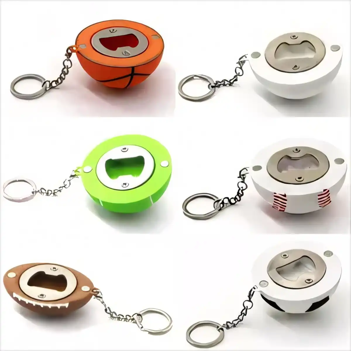 Sports Ball Bottle Opener Magnet alternate product angle