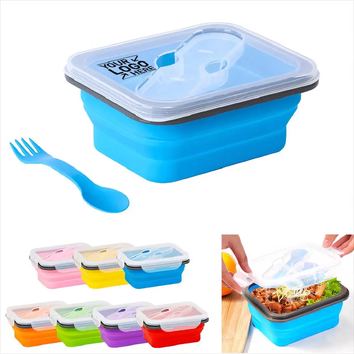 Collapsible Silicone Lunch Box