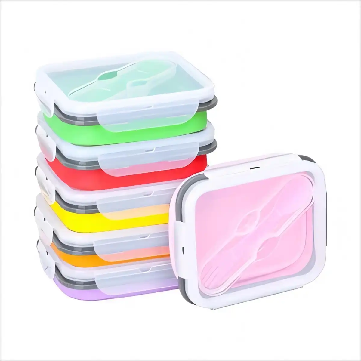 Collapsible Silicone Lunch Box product detail view