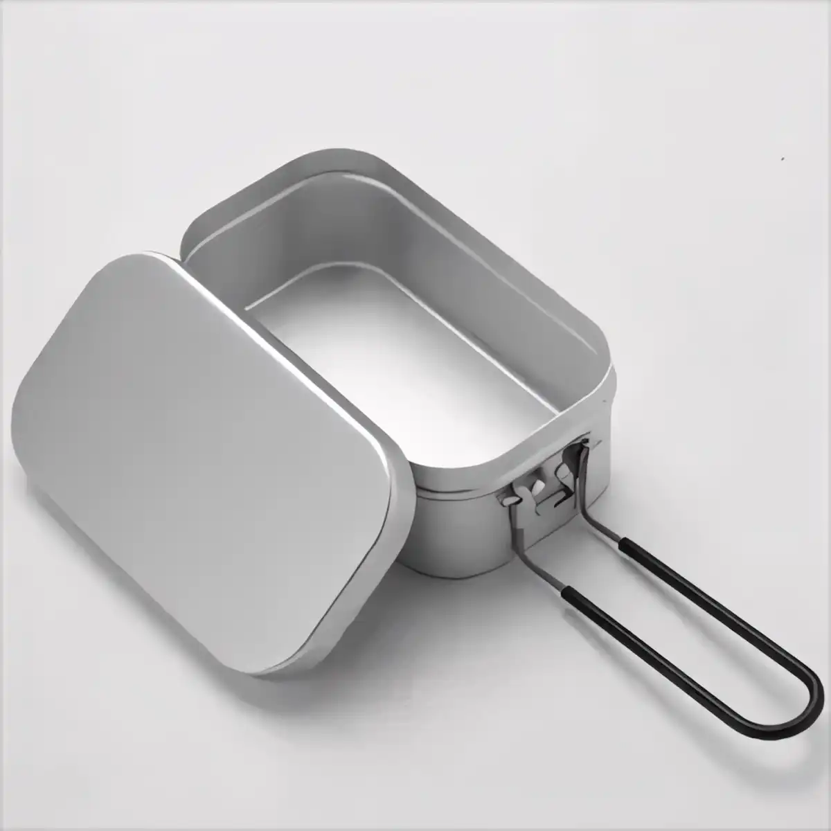 Folding Aluminum Camping Lunch Box product detail view