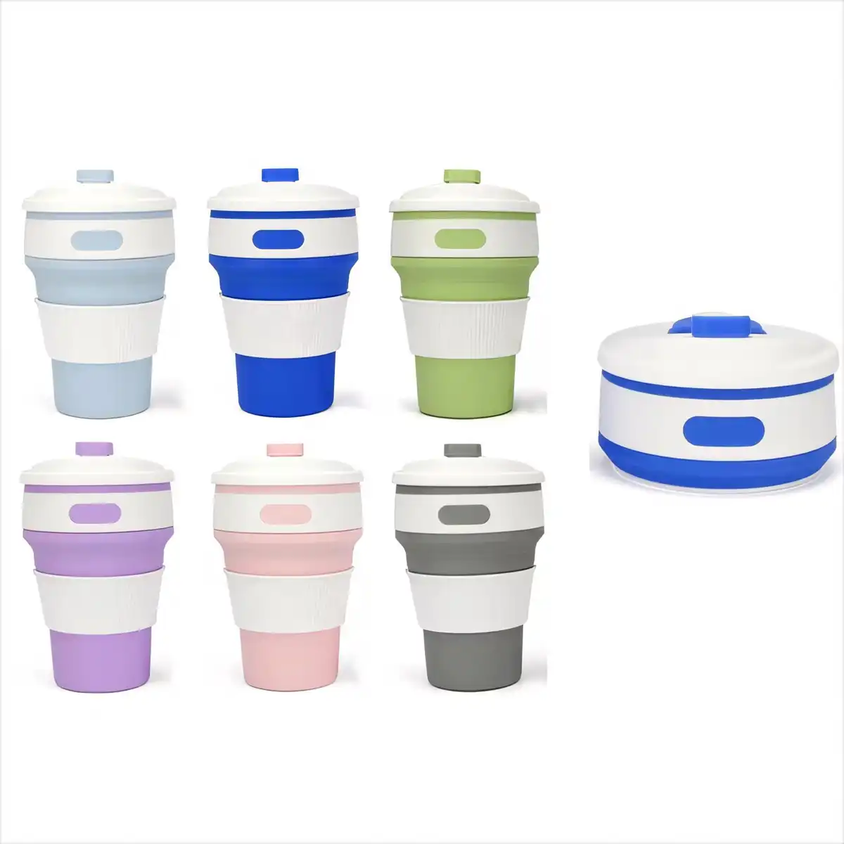 Collapsible Silicone Travel Coffee Cup