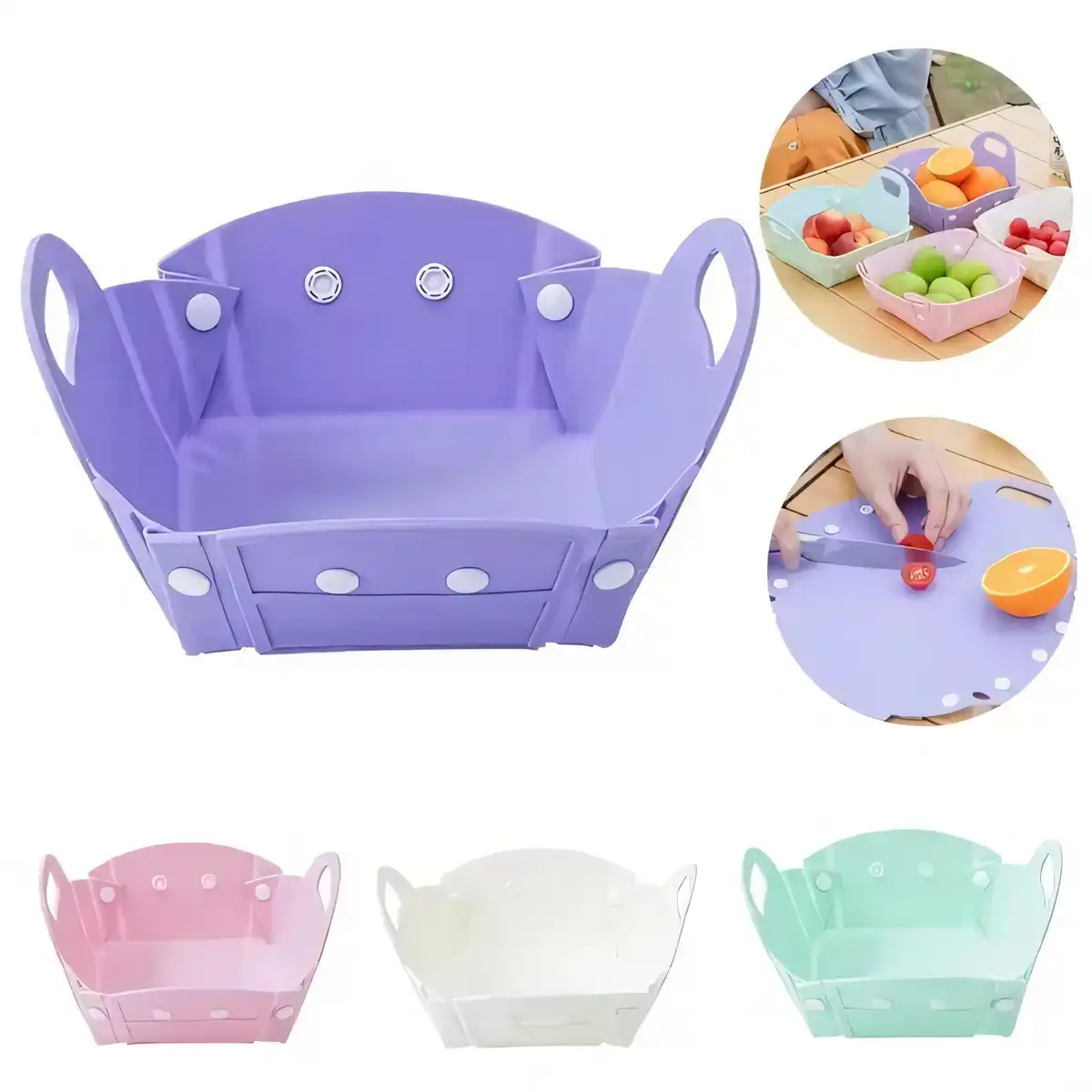 Foldable Silicone Fruit Basket