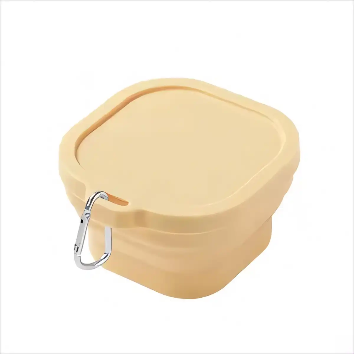 Eco-Friendly Collapsible Silicone Lunch Container alternate product angle