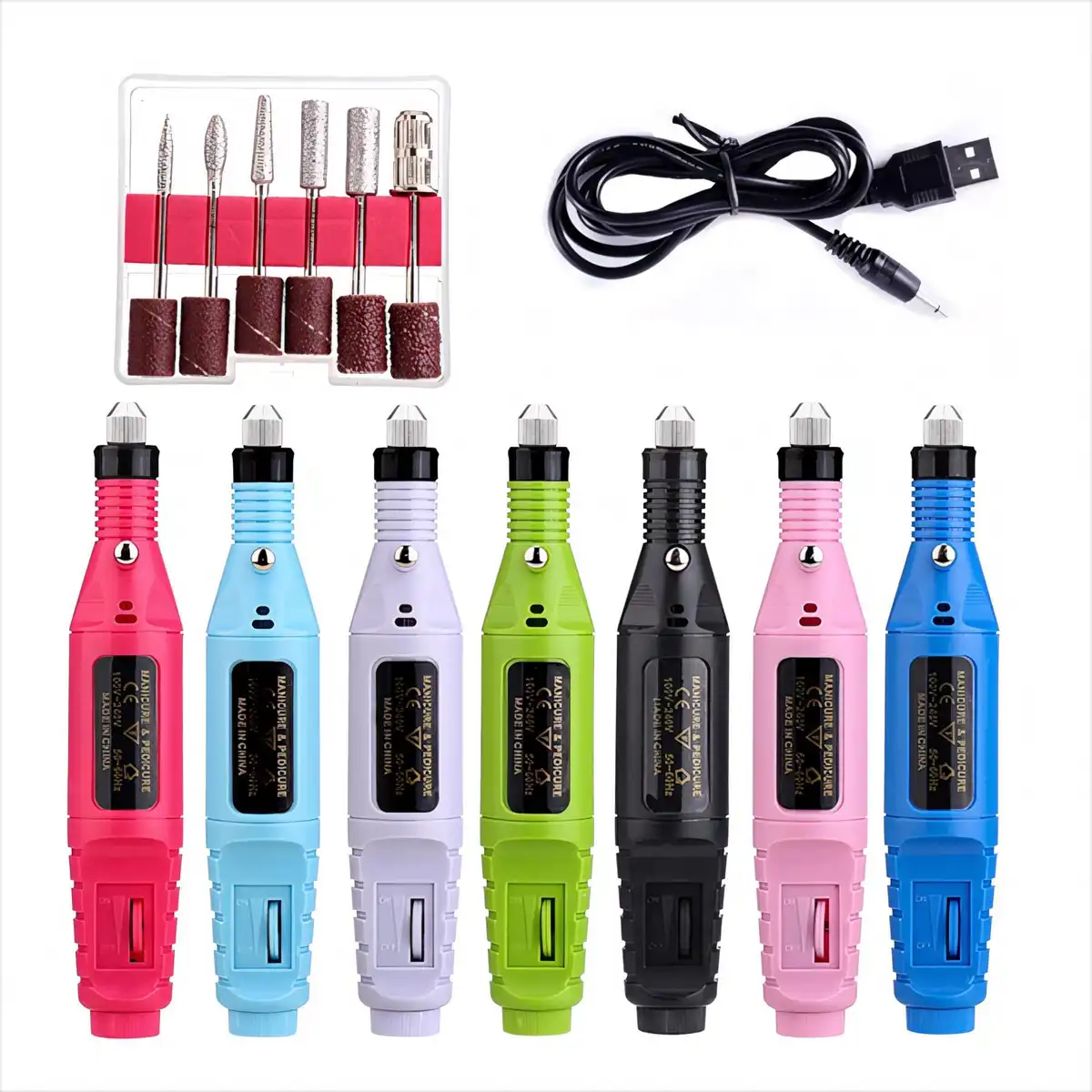 Electric Nail Drill Pen Set