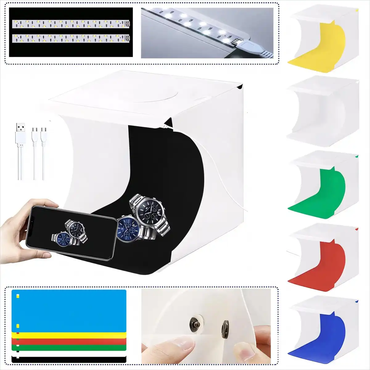Portable LED Photo Studio Box